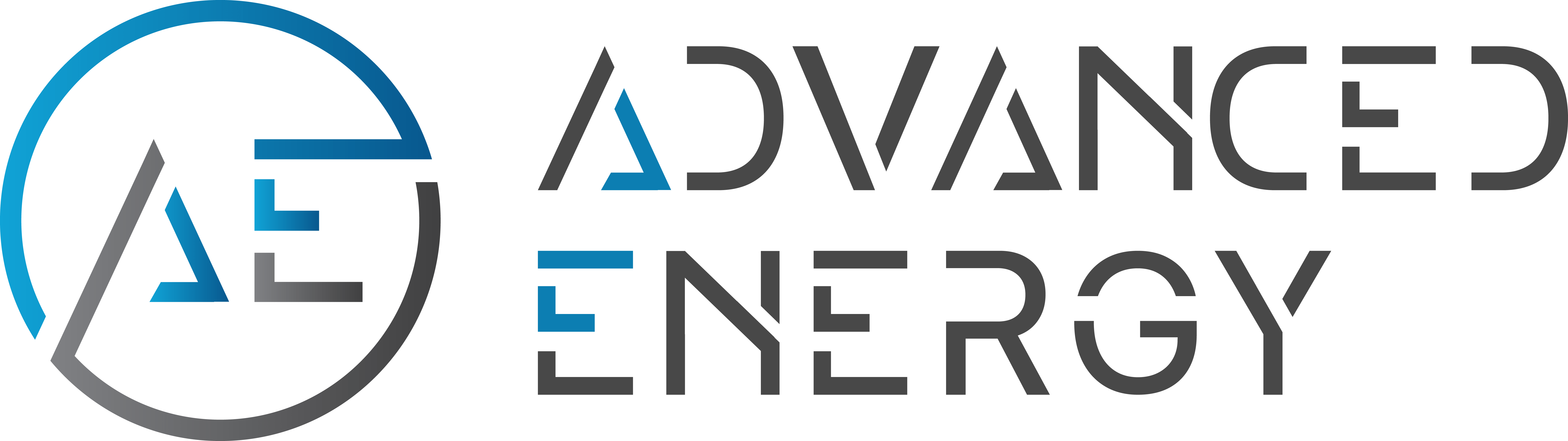 Logo Advanced Energy met tekst in het wit